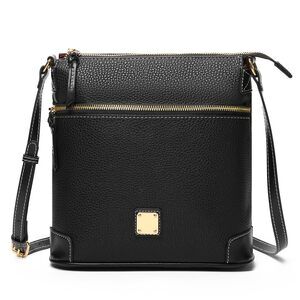 6231 Crossbody Bags Multi Zipper Pockets Shoulder Handbags Lightweight